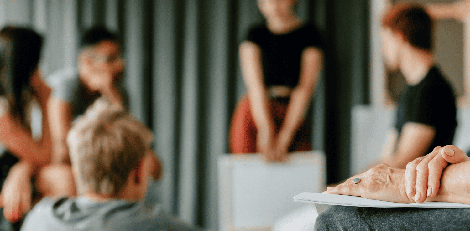 Anonymous HIV support group in session